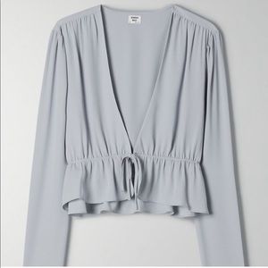 Aritzia Tie Front Top NWT